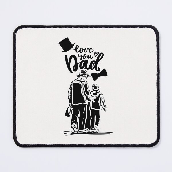 Item preview, Love You Dad Minimalist Line Art designed and sold by SoftAuraStudi0.