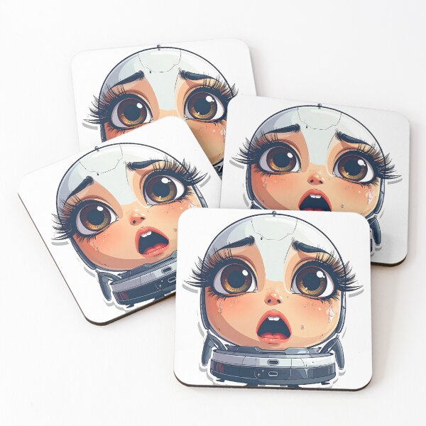 Item preview, Crying  Robot Vacuum Girl designed and sold by OksArtStudio.