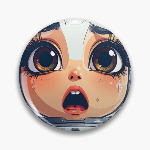Item preview, Crying  Robot Vacuum Girl designed and sold by OksArtStudio.
