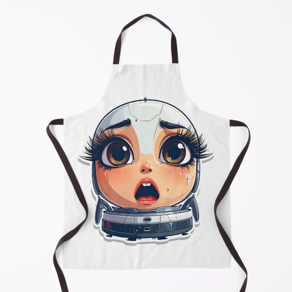 Item preview, Crying Robot Vacuum Girl designed and sold by OksArtStudio.