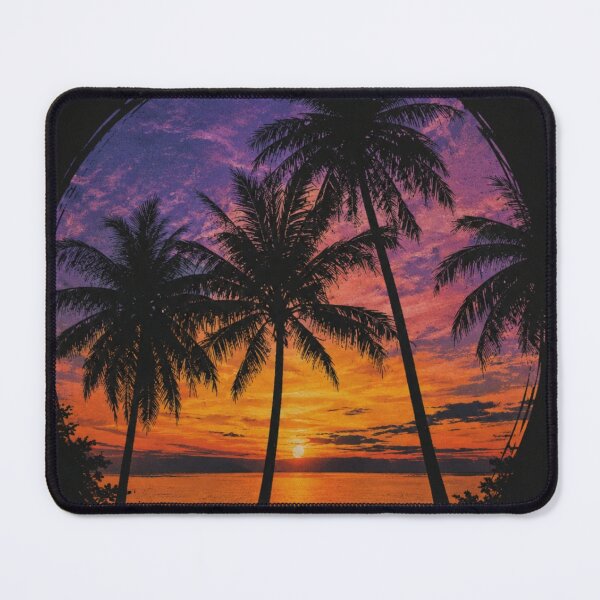 Item preview, Tropical Sunset Palm Tree Silhouette Retro Beach Shirt designed and sold by Diesel outlaw .