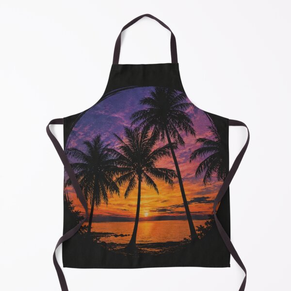 Item preview, Tropical Sunset Palm Tree Silhouette Retro Beach Shirt designed and sold by Diesel outlaw .