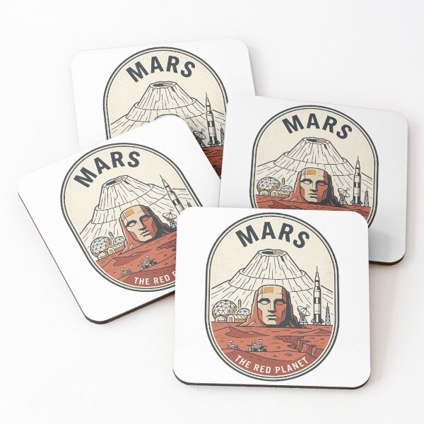 Item preview, Retro Mars Exploration Red Planet Space Badge designed and sold by k3rstman1.
