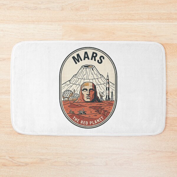 Item preview, Retro Mars Exploration Red Planet Space Badge designed and sold by k3rstman1.