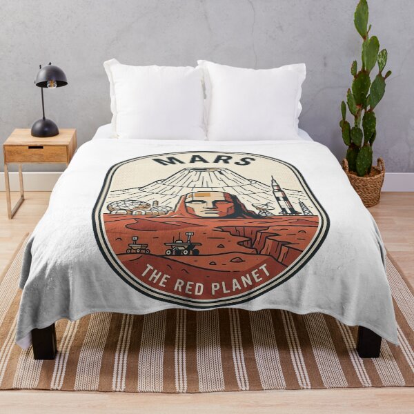 Item preview, Retro Mars Exploration Red Planet Space Badge designed and sold by k3rstman1.