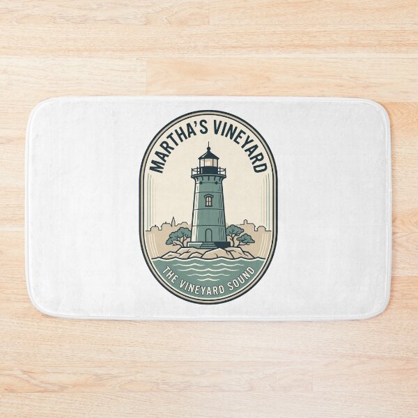 Item preview, Martha's Vineyard Sound Lighthouse Nautical Travel Badge designed and sold by k3rstman1.