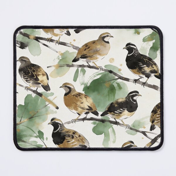 Item preview, ​Luxury Gold Foil Quail Pattern designed and sold by wissal.studio.