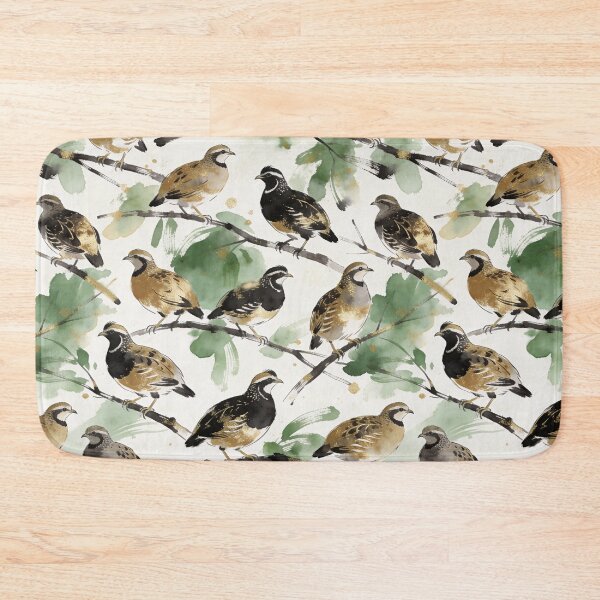 Item preview, ​Luxury Gold Foil Quail Pattern designed and sold by wissal.studio.