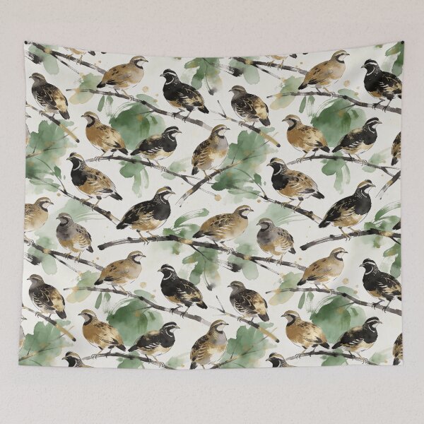 Item preview, ​Luxury Gold Foil Quail Pattern designed and sold by Thewissal.