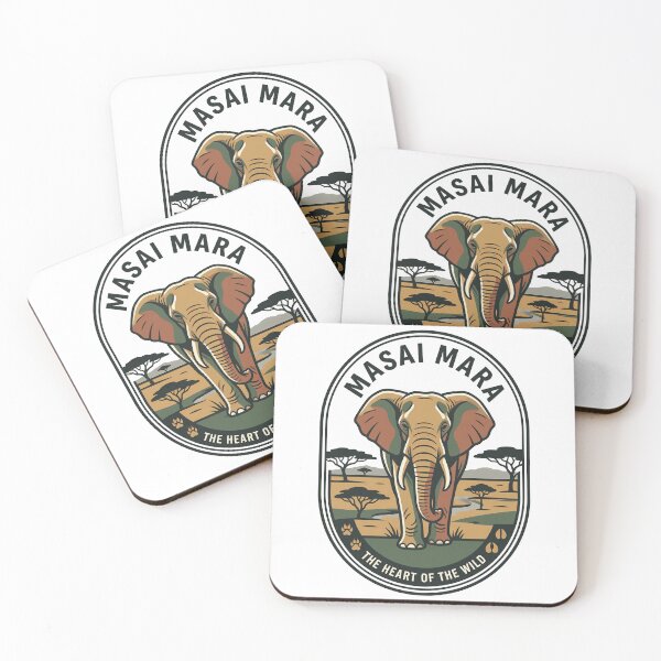 Item preview, Masai Mara Kenya African Elephant Safari Badge designed and sold by k3rstman1.