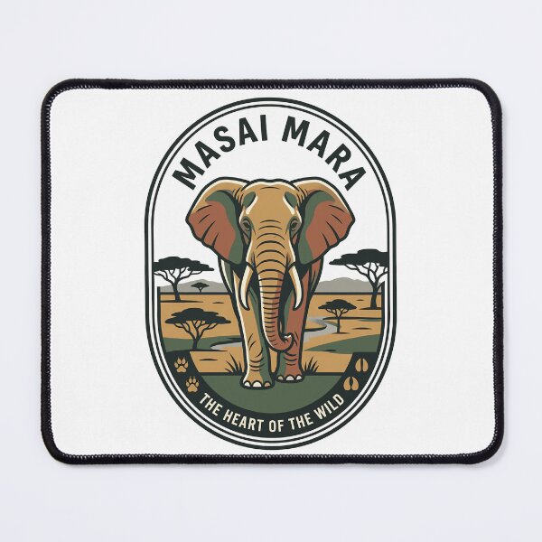 Item preview, Masai Mara Kenya African Elephant Safari Badge designed and sold by k3rstman1.