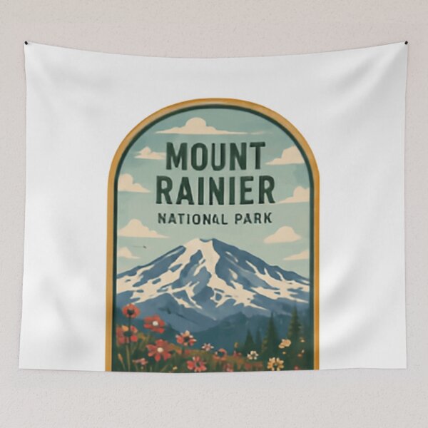 Item preview, Mount Rainier National Park Washington Travel Hiker Mountain designed and sold by Simsimah26Parks.