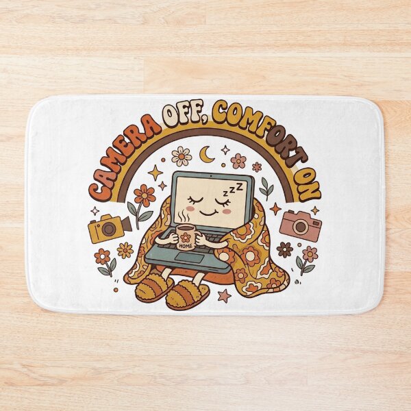 Item preview, Camera Off Comfort On Groovy Retro Laptop Design designed and sold by Fenay Designs.