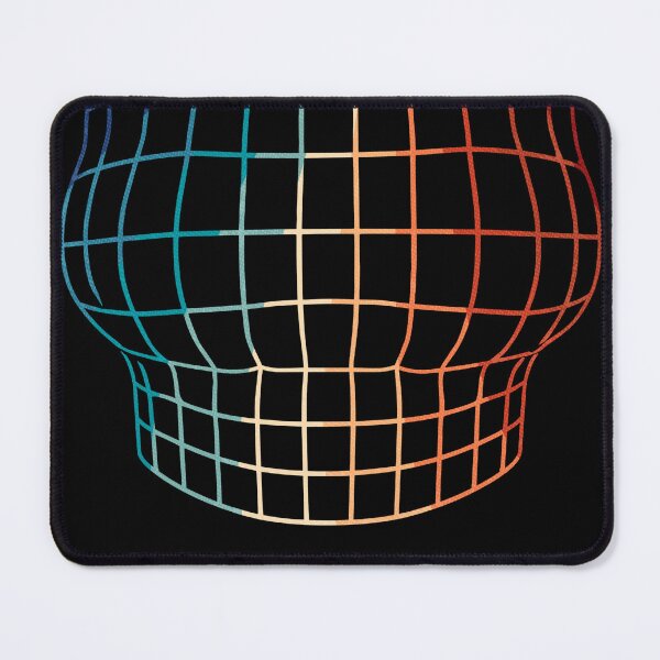 Item preview, Retro Gradient Wireframe Illusion – Abstract Geometric Vaporwave Grid Art designed and sold by Spyshirt.