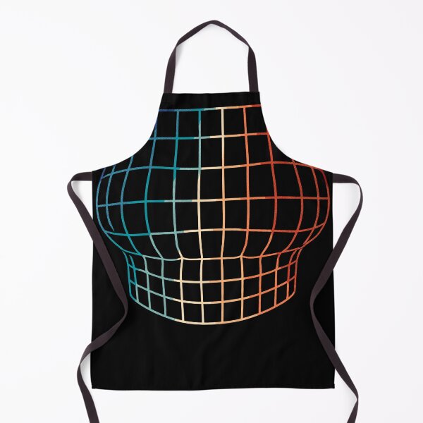 Item preview, Retro Gradient Wireframe Illusion – Abstract Geometric Vaporwave Grid Art designed and sold by Spyshirt.