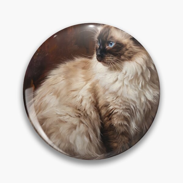 Item preview, Regal Ragdoll Cat Oil Painting Portrait designed and sold by Paolo-Bandal.