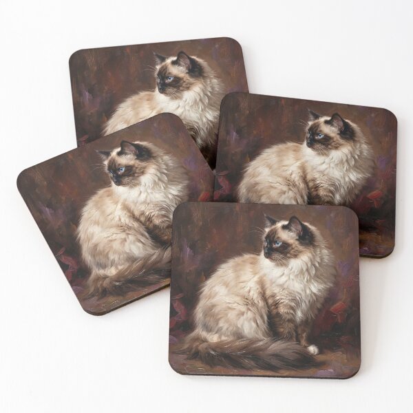 Item preview, Regal Ragdoll Cat Oil Painting Portrait designed and sold by Paolo-Bandal.