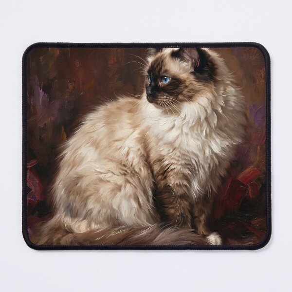Item preview, Regal Ragdoll Cat Oil Painting Portrait designed and sold by Paolo-Bandal.