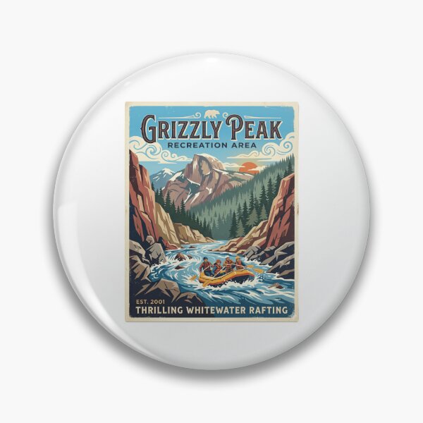 Item preview, Grizzly Peak Recreation Area Thrilling Whitewater Rafting Mountain Adventure Travel designed and sold by Simsimah26Parks.