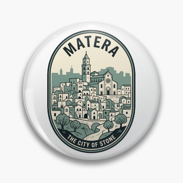 Item preview, Matera Italy Sassi The City Of Stone Emblem designed and sold by k3rstman1.