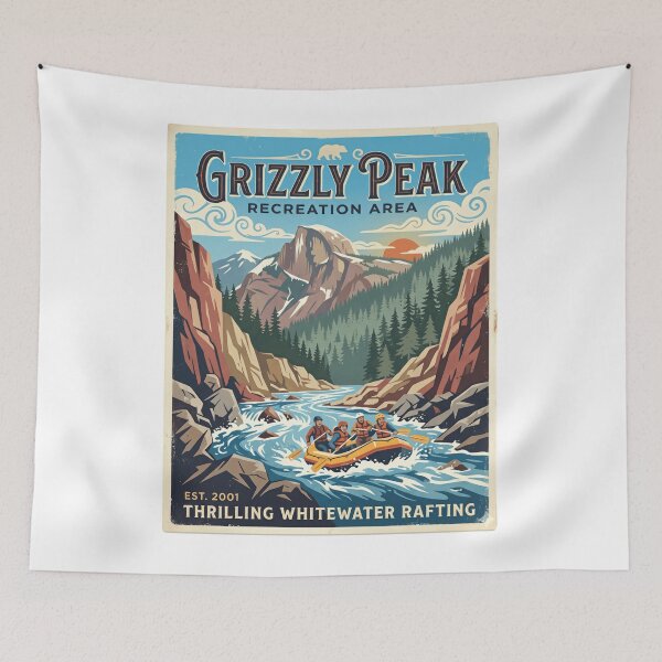 Item preview, Grizzly Peak Recreation Area Thrilling Whitewater Rafting Mountain Adventure Travel designed and sold by Simsimah26Parks.