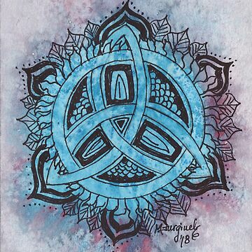 Artwork thumbnail, Mandala, soft watercolor by Hueswithheart