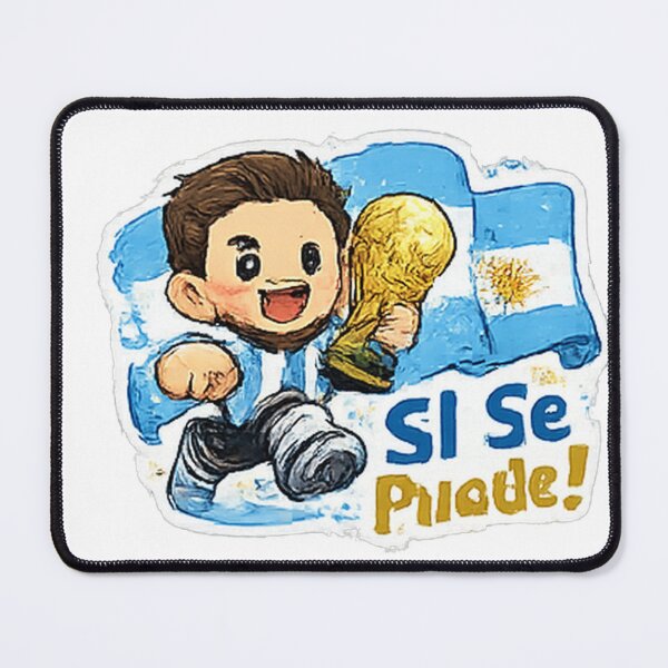 Item preview, Si Se Puede Argentina World Cup Shirt | Cute Argentina Football Champion Cartoon Design designed and sold by myteesmypassion.