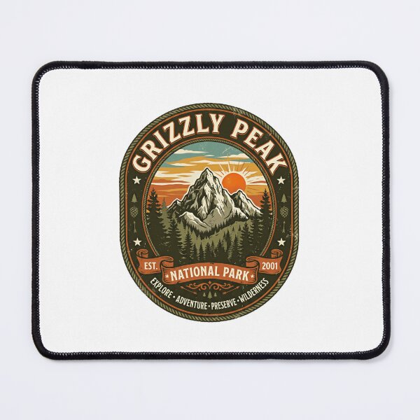 Item preview, Grizzly Peak National Park Explore Adventure Preserve Wilderness Nature Outdoors Lover designed and sold by Simsimah26Parks.