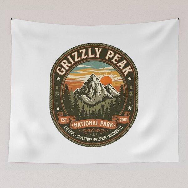 Item preview, Grizzly Peak National Park Explore Adventure Preserve Wilderness Nature Outdoors Lover designed and sold by Simsimah26Parks.