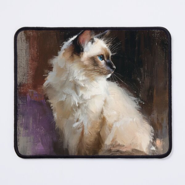 Item preview, Regal Ragdoll Cat Oil Painting Portrait designed and sold by Paolo-Bandal.
