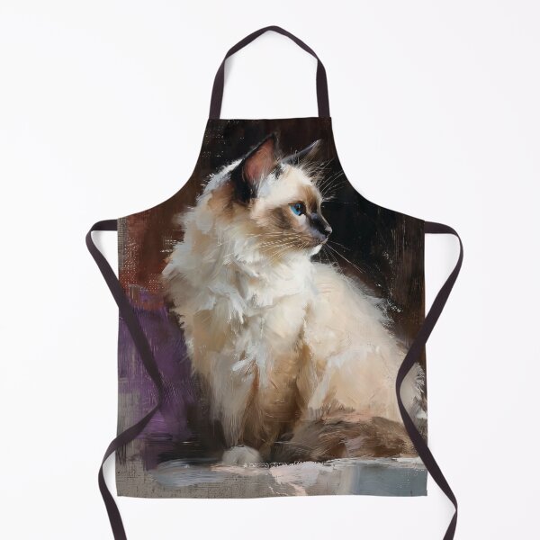Item preview, Regal Ragdoll Cat Oil Painting Portrait designed and sold by Paolo-Bandal.