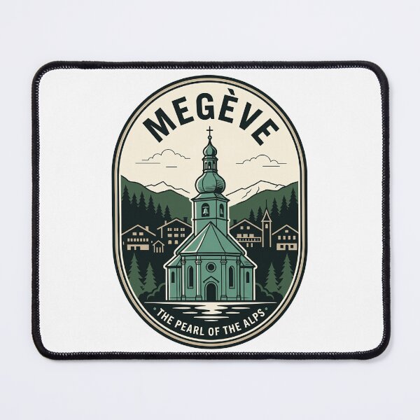 Item preview, Megève France Pearl of the Alps Vintage Badge designed and sold by k3rstman1.