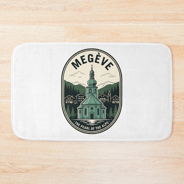 Item preview, Megève France Pearl of the Alps Vintage Badge designed and sold by k3rstman1.