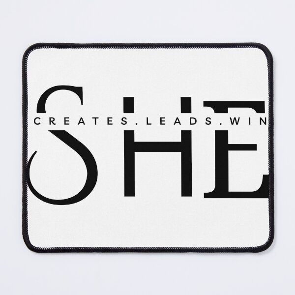 Item preview, SHE Creates Leads Win |Black Luxury Editorial Typography designed and sold by Typomuse-studio.