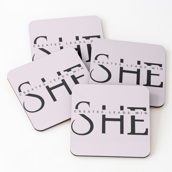 Item preview, SHE Creates Leads Win |Black Luxury Editorial Typography designed and sold by Typomuse-studio.