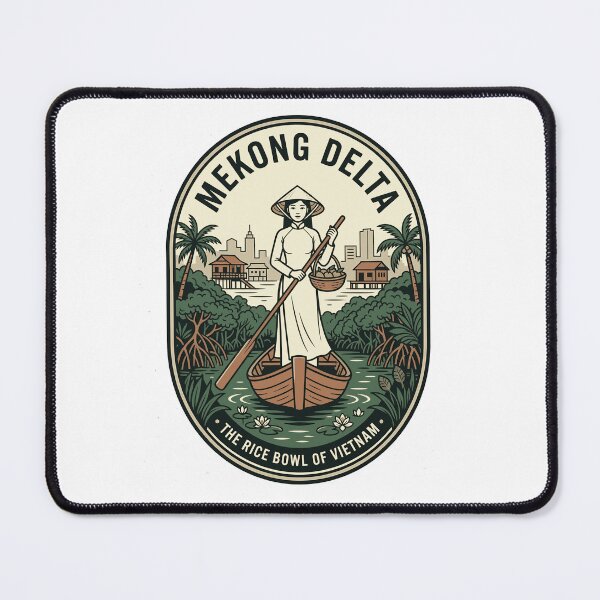 Item preview, Mekong Delta Vietnam Rice Bowl Vintage Emblem designed and sold by k3rstman1.