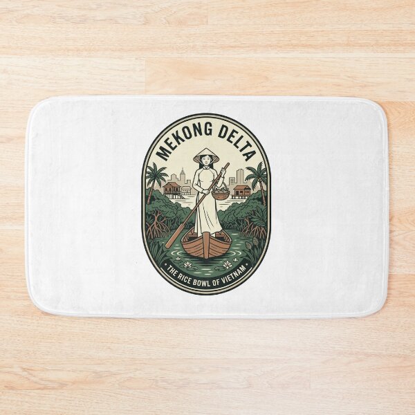 Item preview, Mekong Delta Vietnam Rice Bowl Vintage Emblem designed and sold by k3rstman1.