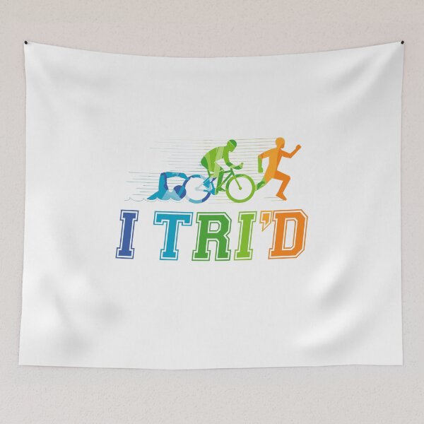 Item preview, I Tri'd Funny Triathlon Swim Bike Run  designed and sold by jaygo.