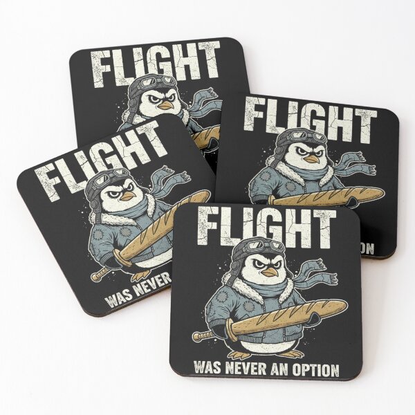Item preview, Penguin Flight was Never an Option Vintage Funny Dark Humor designed and sold by CF_VintageDesign.