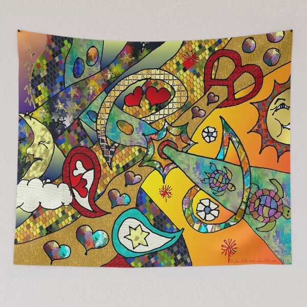 Item preview, Psychedelic Cycle Of Life Art designed and sold by Lee Hiller Designs.
