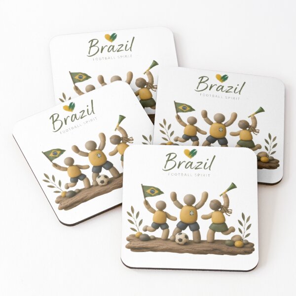 Item preview, Brazil Football Spirit Pebble Art Shirt | Brazil Soccer Fan Gift | Brazilian Football Passion Tee | World Cup Inspired Sports Design designed and sold by PebbleMood.