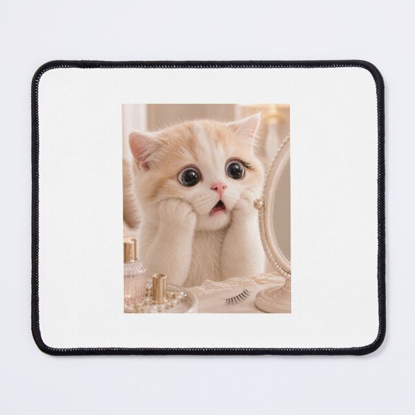 Item preview, Tiny Diva Eyelash Emergency Cat designed and sold by LovelyCatGalaxy.
