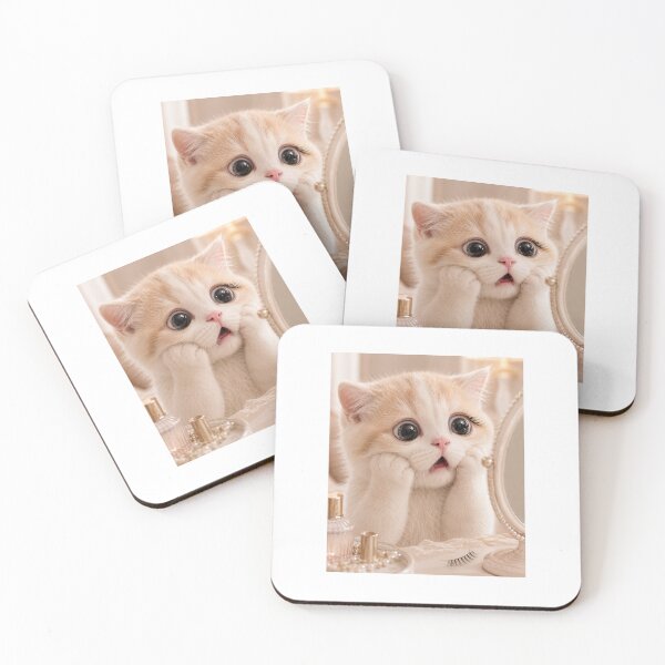 Item preview, Tiny Diva Eyelash Emergency Cat designed and sold by LovelyCatGalaxy.