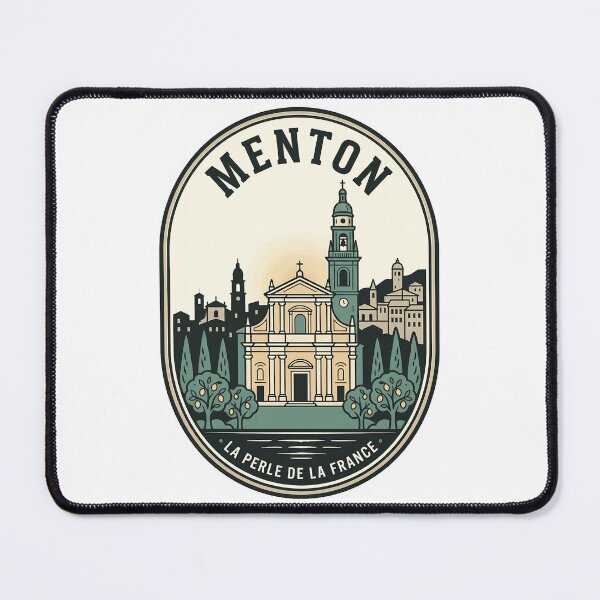 Item preview, Menton France Vintage Mediterranean Travel Badge designed and sold by k3rstman1.