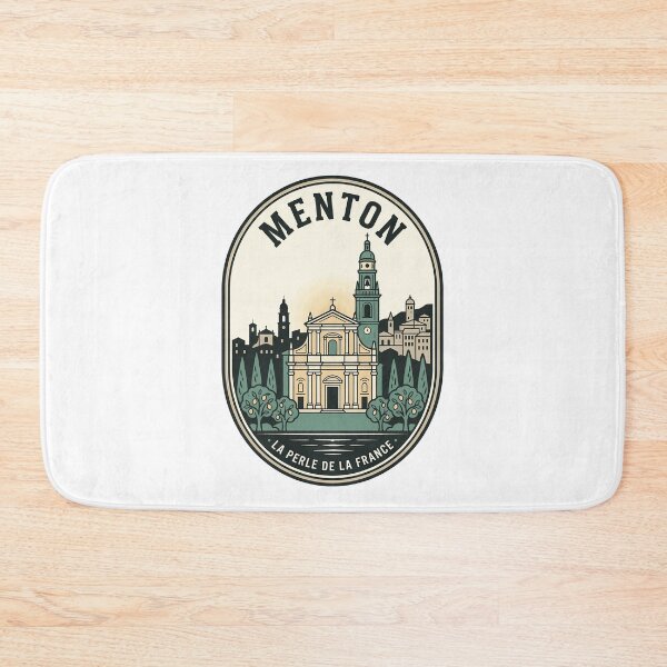 Item preview, Menton France Vintage Mediterranean Travel Badge designed and sold by k3rstman1.