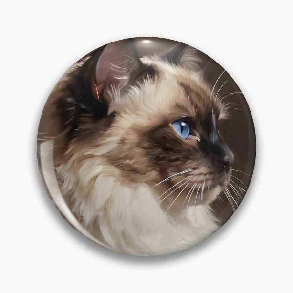 Item preview, Regal Ragdoll Cat Oil Painting Portrait designed and sold by Paolo-Bandal.