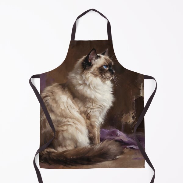 Item preview, Regal Ragdoll Cat Oil Painting Portrait designed and sold by Paolo-Bandal.