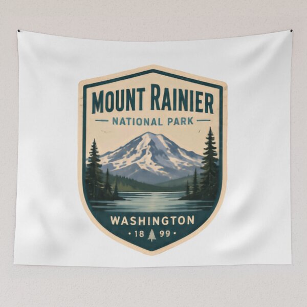 Item preview, Mount Rainier National Park Washington Hiker Traveler Souvenir designed and sold by Simsimah26Parks.