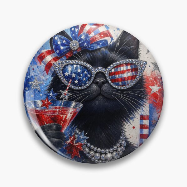 Item preview, Party Cat For 4th Of July designed and sold by VFWChuck.