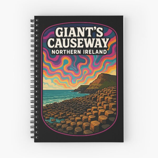 Artikelvorschau, Giant's Causeway Irland – Trippy Art Travel entworfen und verkauft von TomFrontierArt.